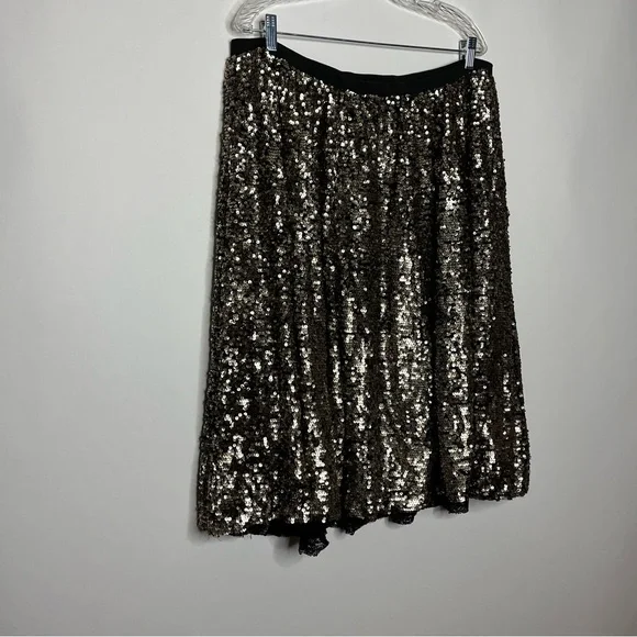Maeve by Anthropologie Orleans Sequined Mini Skirt NWT 2X - Picture 4 of 12